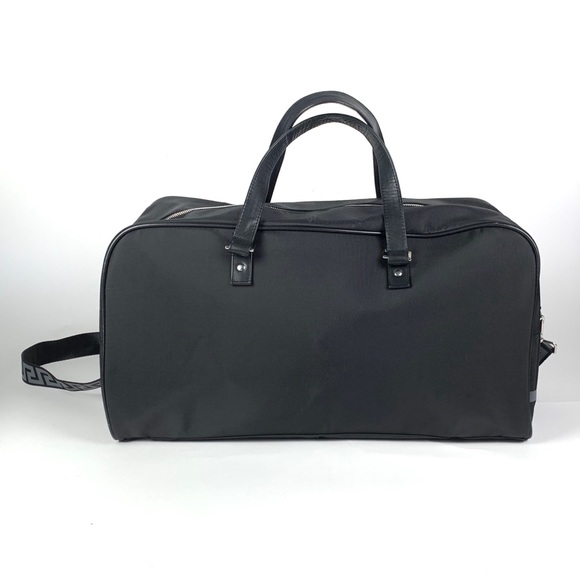 Versace Parfums Black Duffle Travel Overnight Bag - Picture 4 of 8